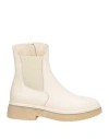Agl Attilio Giusti Leombruni Agl Woman Ankle Boots Off White Size 7.5 Leather