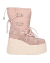 Agl Attilio Giusti Leombruni Agl Woman Ankle Boots Pink Size 9 Leather, Textile Fibers In Pink