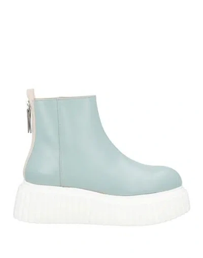 Agl Attilio Giusti Leombruni Agl Woman Ankle Boots Sage Green Size 8 Soft Leather