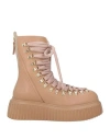 Agl Attilio Giusti Leombruni Agl Woman Ankle Boots Sand Size 8 Leather