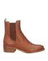 Agl Attilio Giusti Leombruni Agl Woman Ankle Boots Tan Size 7.5 Leather