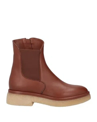 Agl Attilio Giusti Leombruni Agl Woman Ankle Boots Tan Size 8 Leather