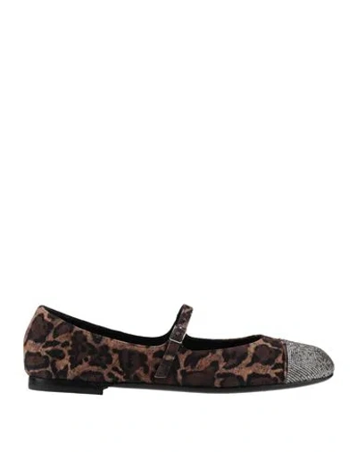 Agl Attilio Giusti Leombruni Agl Woman Ballet Flats Beige Size 7 Leather