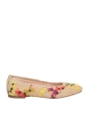 Agl Attilio Giusti Leombruni Agl Woman Ballet Flats Beige Size 6 Leather, Textile Fibers In Beige