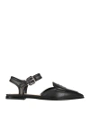 Agl Attilio Giusti Leombruni Agl Woman Ballet Flats Black Size 7 Leather, Plastic