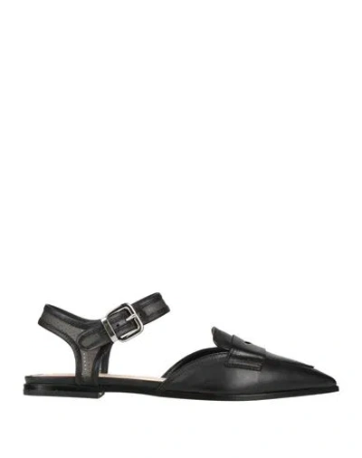 Agl Attilio Giusti Leombruni Agl Woman Ballet Flats Black Size 7 Leather, Plastic