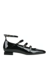 Agl Attilio Giusti Leombruni Agl Woman Ballet Flats Black Size 8 Leather