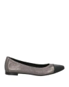 Agl Attilio Giusti Leombruni Agl Woman Ballet Flats Lead Size 8 Leather