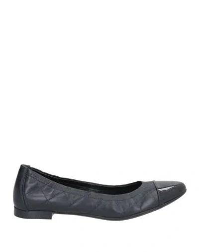 Agl Attilio Giusti Leombruni Agl Woman Ballet Flats Midnight Blue Size 8 Leather