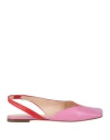 Agl Attilio Giusti Leombruni Agl Woman Ballet Flats Red Size 8 Leather In Red
