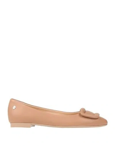 Agl Attilio Giusti Leombruni Agl Woman Ballet Flats Sand Size 4.5 Soft Leather In Beige