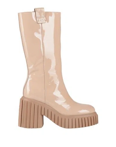 Agl Attilio Giusti Leombruni Agl Woman Boot Beige Size 10 Leather