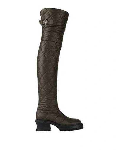 Agl Attilio Giusti Leombruni Agl Woman Boot Dark Green Size 9 Textile Fibers