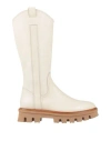 Agl Attilio Giusti Leombruni Agl Woman Boot Ivory Size 8 Leather In White