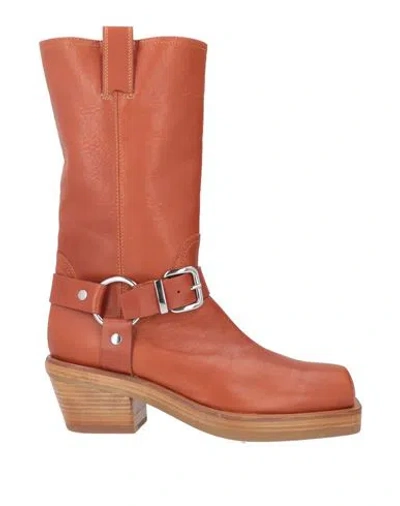 Agl Attilio Giusti Leombruni Agl Woman Boot Tan Size 7 Leather In Brown