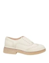 Agl Attilio Giusti Leombruni Agl Woman Lace-up Shoes Beige Size 6 Leather
