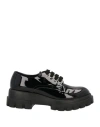 Agl Attilio Giusti Leombruni Agl Woman Lace-up Shoes Black Size 8 Leather In Black