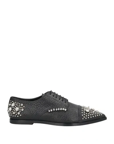 Agl Attilio Giusti Leombruni Agl Woman Lace-up Shoes Black Size 8 Soft Leather
