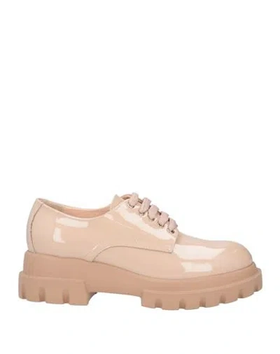 Agl Attilio Giusti Leombruni Agl Woman Lace-up Shoes Blush Size 9.5 Soft Leather In Pink