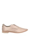 Agl Attilio Giusti Leombruni Agl Woman Lace-up Shoes Rose Gold Size 6.5 Leather In Rose Gold