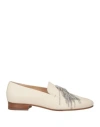 Agl Attilio Giusti Leombruni Agl Woman Loafers Beige Size 8 Leather