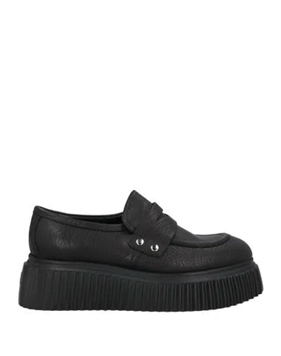 Agl Attilio Giusti Leombruni Agl Woman Loafers Black Size 6 Leather