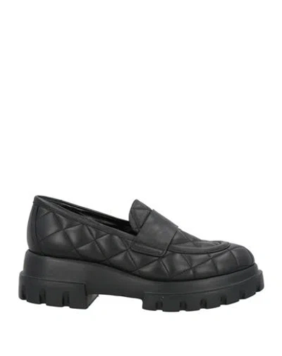 Agl Attilio Giusti Leombruni Agl Woman Loafers Black Size 7 Leather