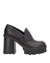 Agl Attilio Giusti Leombruni Agl Woman Loafers Black Size 8 Leather