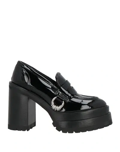 Agl Attilio Giusti Leombruni Agl Woman Loafers Black Size 8 Soft Leather