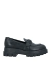Agl Attilio Giusti Leombruni Agl Woman Loafers Black Size 10 Soft Leather In Black