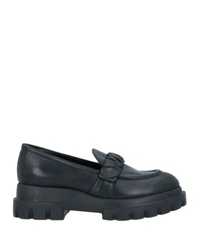 Agl Attilio Giusti Leombruni Agl Woman Loafers Black Size 10 Soft Leather