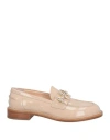 Agl Attilio Giusti Leombruni Agl Woman Loafers Blush Size 8 Leather In Beige