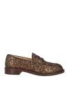 Agl Attilio Giusti Leombruni Agl Woman Loafers Bronze Size 8 Leather