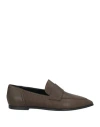 Agl Attilio Giusti Leombruni Agl Woman Loafers Dark Brown Size 8 Leather In Brown
