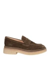 Agl Attilio Giusti Leombruni Agl Woman Loafers Dark Green Size 8 Leather
