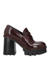 Agl Attilio Giusti Leombruni Agl Woman Loafers Deep Purple Size 7.5 Leather