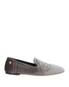 Agl Attilio Giusti Leombruni Agl Woman Loafers Grey Size 8 Textile Fibers In Grey