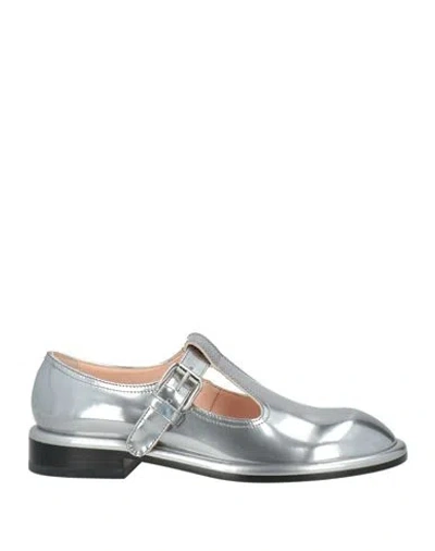 Agl Attilio Giusti Leombruni Agl Woman Loafers Silver Size 7 Leather In Gray