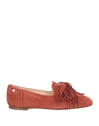 Agl Attilio Giusti Leombruni Agl Woman Loafers Tan Size 7 Leather In Brown