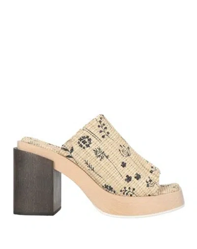 Agl Attilio Giusti Leombruni Agl Woman Mules & Clogs Beige Size 7 Natural Raffia