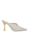 Agl Attilio Giusti Leombruni Agl Woman Mules & Clogs Light Grey Size 7 Soft Leather In Grey