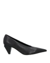 AGL ATTILIO GIUSTI LEOMBRUNI AGL WOMAN PUMPS BLACK SIZE 6 LEATHER