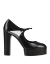 Agl Attilio Giusti Leombruni Agl Woman Pumps Black Size 8 Leather, Synthetisches Material In Black