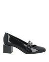 Agl Attilio Giusti Leombruni Agl Woman Pumps Midnight Blue Size 7 Leather In Black