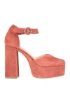 Agl Attilio Giusti Leombruni Agl Woman Pumps Pastel Pink Size 8 Leather In Pink