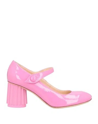 Agl Attilio Giusti Leombruni Agl Woman Pumps Pink Size 9.5 Leather