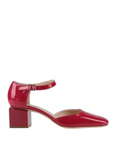 Agl Attilio Giusti Leombruni Agl Woman Pumps Red Size 6 Leather