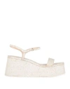 Agl Attilio Giusti Leombruni Agl Woman Sandals Beige Size 10 Cork In Beige