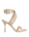 Agl Attilio Giusti Leombruni Agl Woman Sandals Beige Size 7.5 Leather