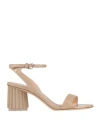 Agl Attilio Giusti Leombruni Dorica M 70mm Leather Sandals In Beige